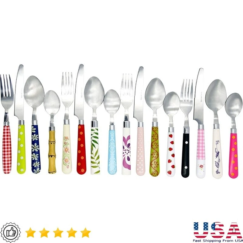 Mosaic Utensil Set 16 Piece Stainless Steel Dishwasher Safe Casual Dining Gift
Opens in a new window