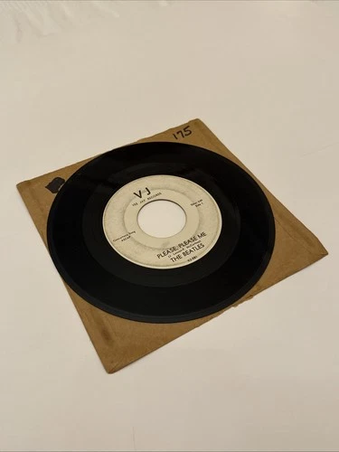 The Beatles Promo Demo White Label Please Please Me Vee Jay 45 Vinyl Record 7”