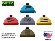 Grip Frame Slug Plug for Glock 17 19 Gen 1-3 Aluminum Black Engravings U.S. Flag