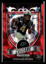 2021 Prizm Draft Picks Rondale Moore Red Ice Prizm Crusade RC #171 Boilermakers