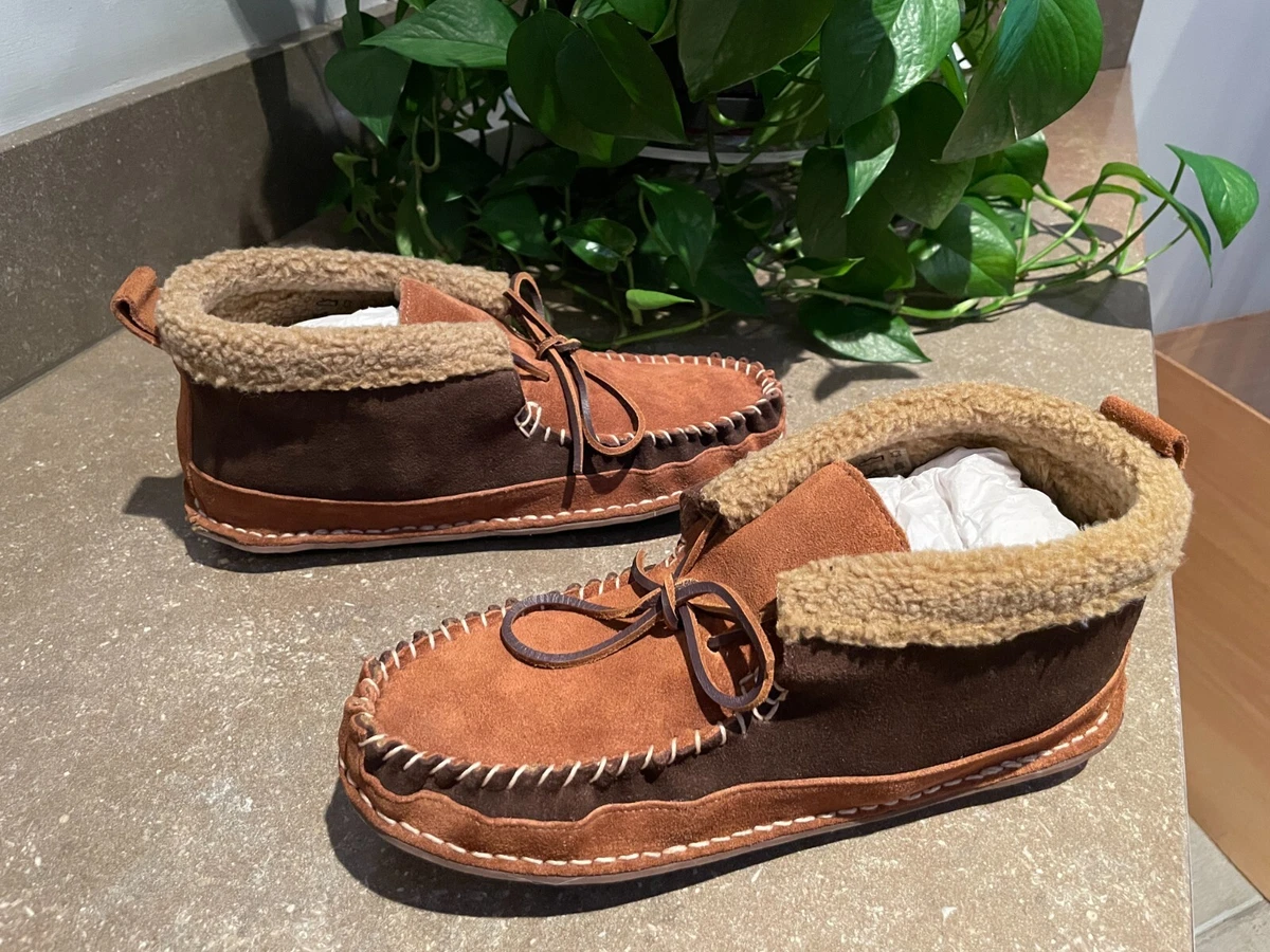Wallace Barnes For J. Crew Faux Shearling Chukka Slippers Suede Size 9 New