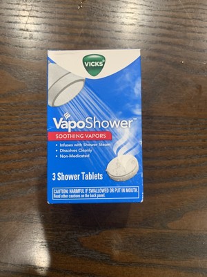 Vicks Vaposhower Soothing Vapors 3 Shower Tablets Freeshiping 323900040526 Ebay