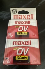 Maxwell 60 Minute Mini DV Video Cassette 2 Pack, New Sealed, DVM60SE, Camcorder