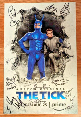 2017 SDCC EXCLUSIVE AMAZON THE TICK CAST SIGNED POSTER x11 SAN DIEGO  COMIC-CON