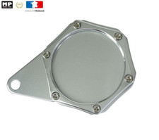 Support Porte Vignette Assurance aluminium  quad scooter Moto Couleur Alu