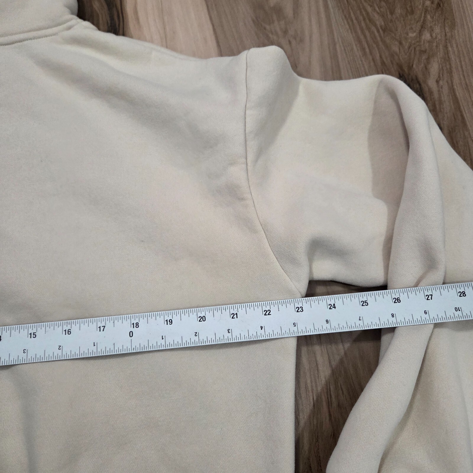 Comfrt Mens Fleece Pullover Logo Hoodie Size Medium Brown Unisex Fleece