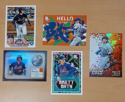 Brett Baty Rookie Lot  -  Series 1 RC  & Greatest Hits  Bowman Minted in Merit