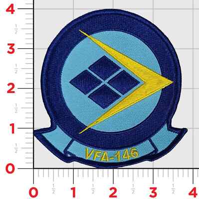 4'' VFA-146 BLUE DIAMONDS SQUADRON EMBROIDERED  PATCH