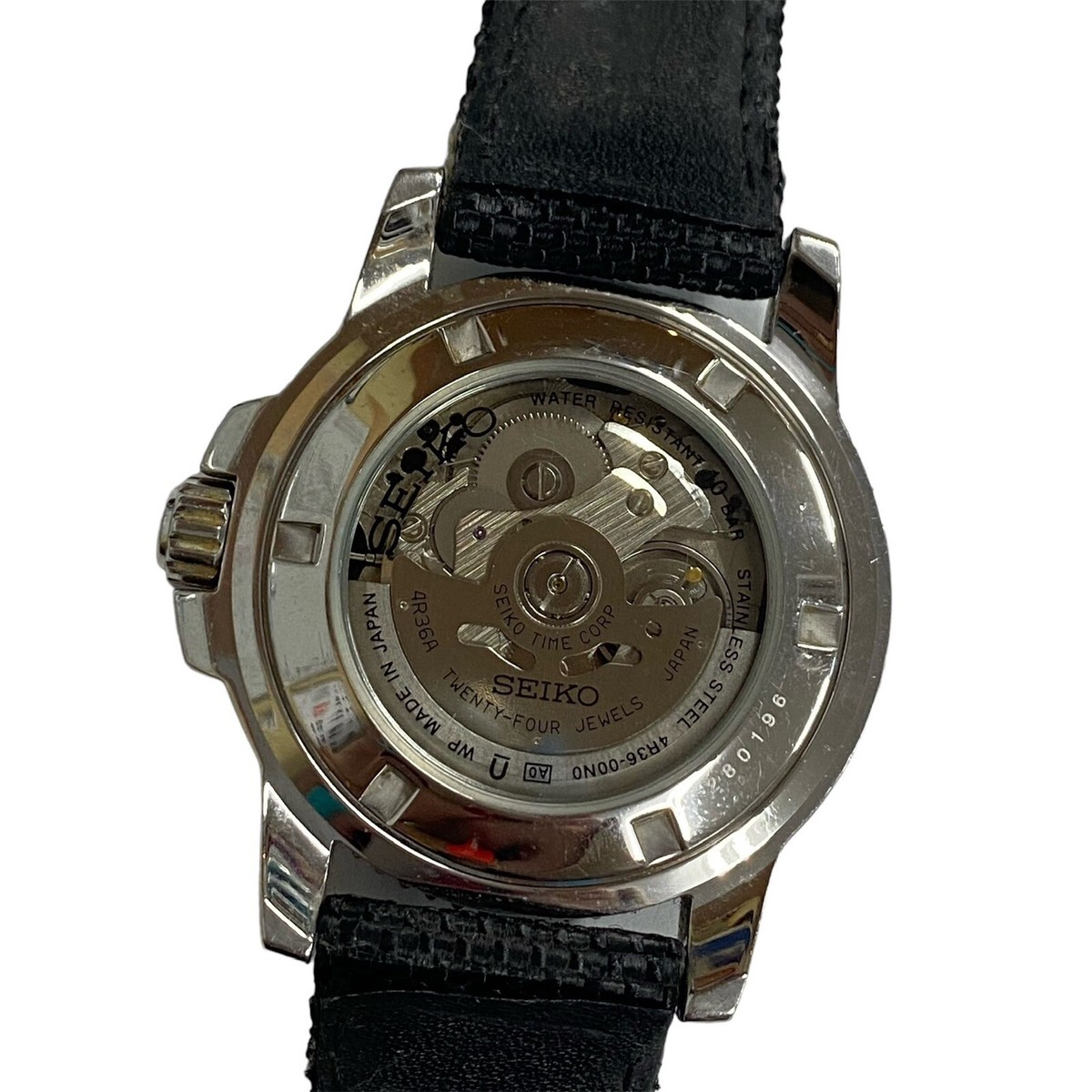 seiko 5 sports automatic 4R36A 24 jewels 4R36-00N0 Black seiko 5 sports automatic 4R36A 24 jewels 4R36-00N0 Black