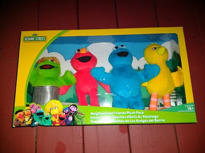 Oscar The Grouch Big Cookie Monster Stuffed Animal Sesame Street