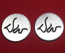 Dan Wesson 5/8" Stainless Grip Medallion 1 pair 