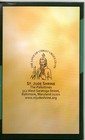 Saint Jude Shrine, green leather keychain, Baltimore, MD,  — photo 3