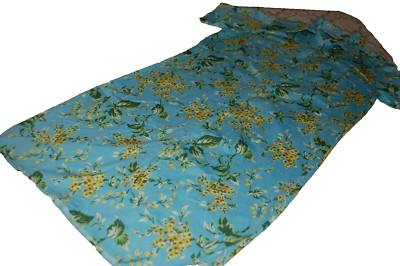 Via della Spiga, Blusenkleid, hellblau Blumenmuster, siehe Hinweise