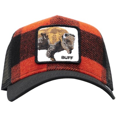 Goorin Bros Animal Farm Trucker Baseball Black Red Hat Cap BUFF RARE SOLD OUT