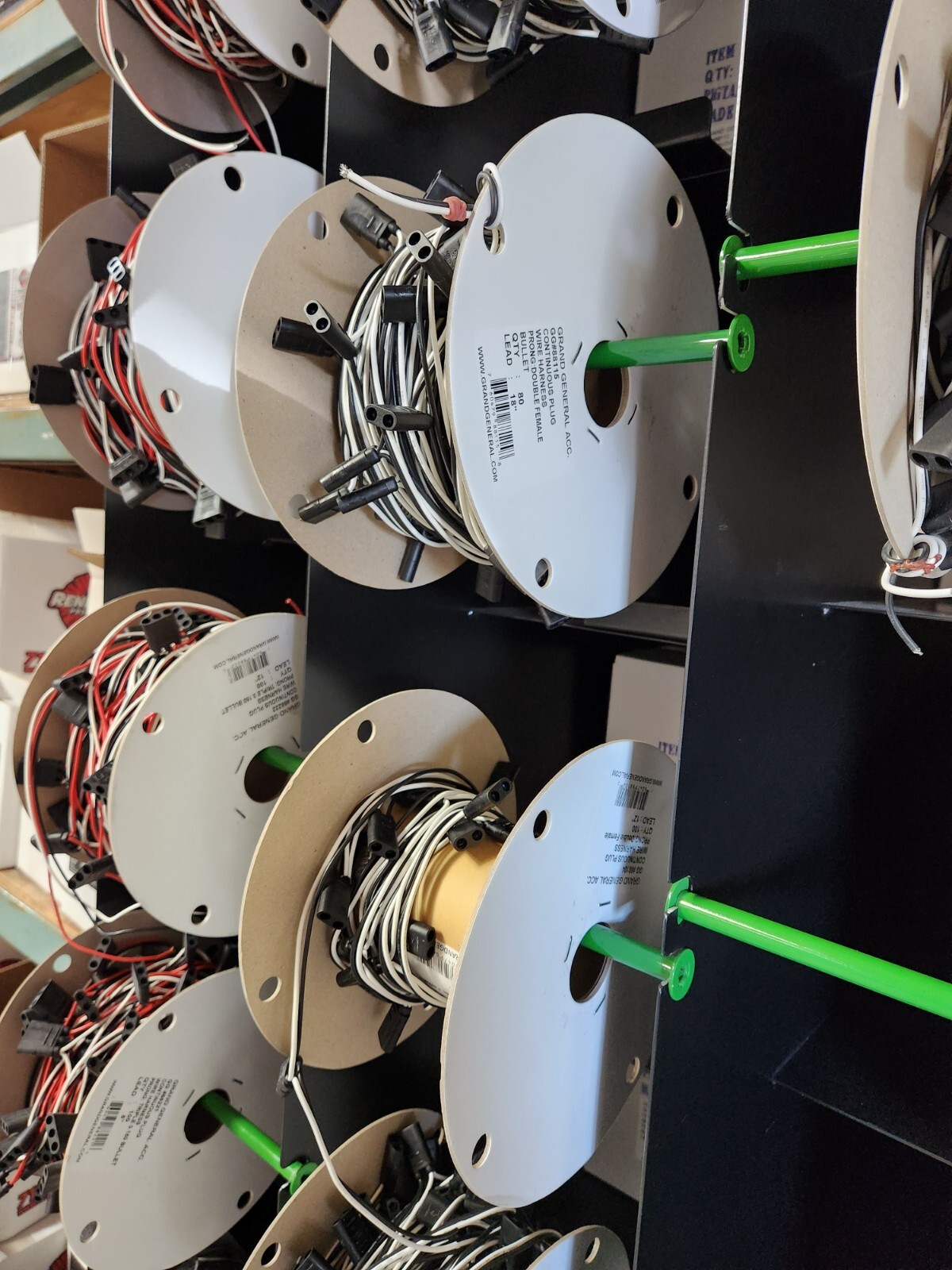 custom wire rack shelf for wire spools, shop and warehouse powder coated eBay