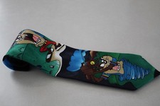 LOONEY TUNES MANIA Men's Golf Play Tazmanian Devil Taz Tie Neck Tie Warner Bros
