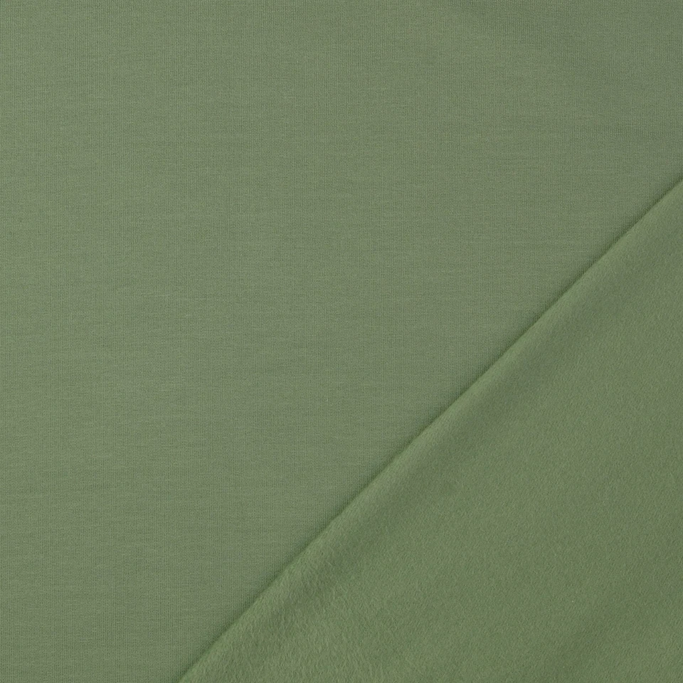 SWEATSHIRT Stoff elastisch weich Hoodie Pullover Jogging PATINA GRÜN EUR 15,98/m - Bild 2 von 3