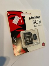Kingston 8GB micro SDHC Flash Memory Card SDC10/8GB Class 10 Brand New  Sealed