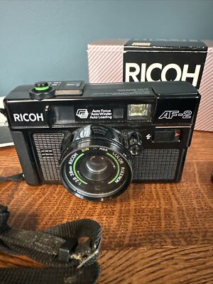 値下げ！ レトロ家電: RICOH AF-2 ブラック フィルムカメラ コンパクトカメラ/RICOH AF-2 値下げ！ レトロ家電: RICOH AF-2