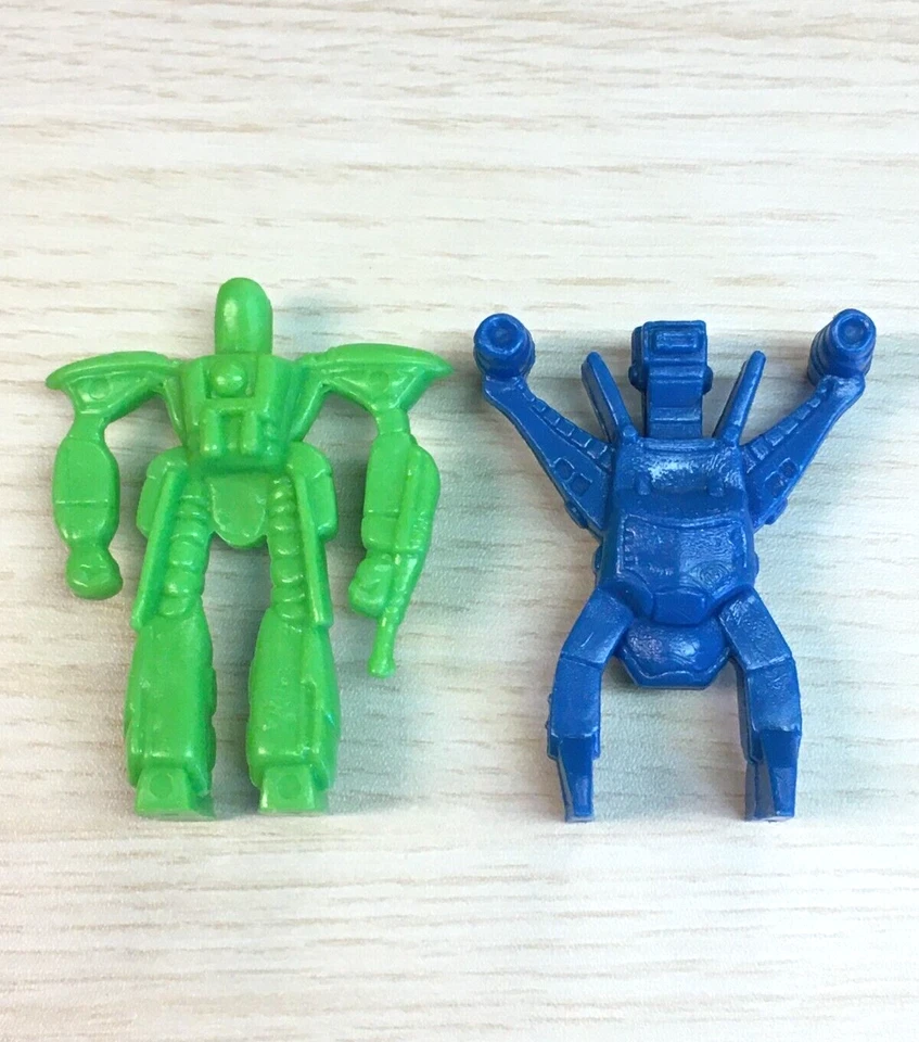 Vintage Larami Lot of 2 Orguss Robot Mech 3" Figures Transformers Gundam - Image 2 of 2