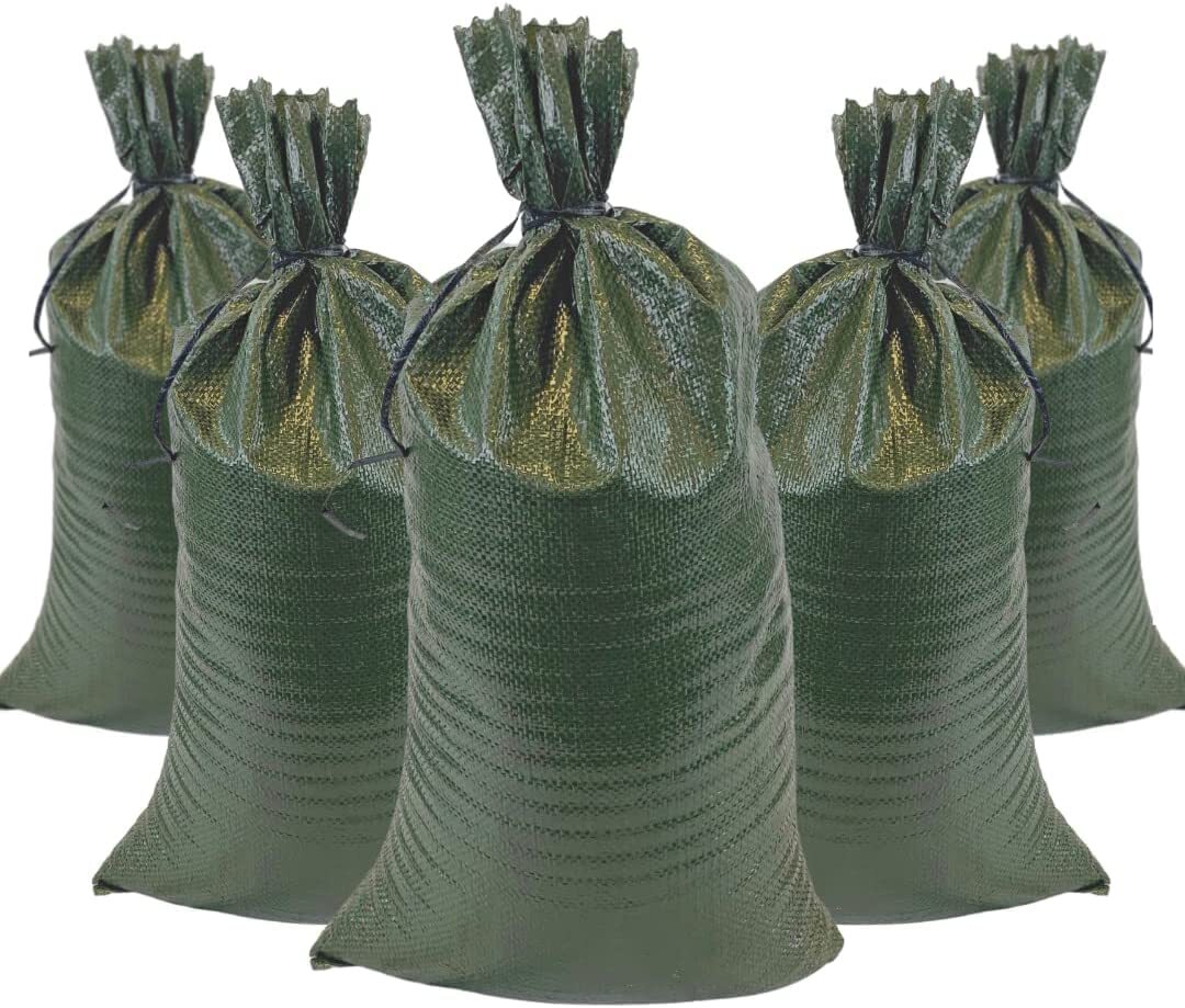 Heavy Duty DURASACK Sand Bags with Tie Strings - Woven Polypropylene Empty Sacks  