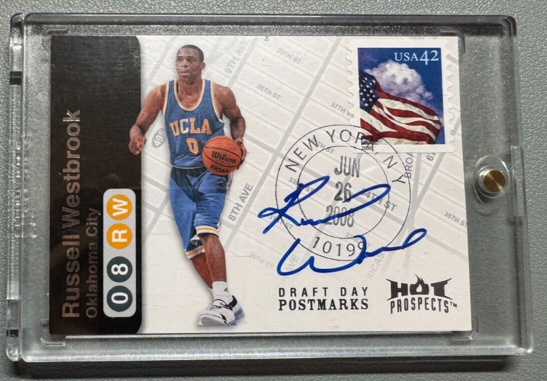 Russell Westbrook Auto NBA カード Russell Westbrook Basketball Original Autographed Sports Trading