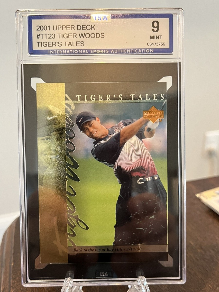 2001 Upper Deck Golf Tiger Woods TT23 Tiger's Tales Rookie 2001 Upper Deck Golf Tiger Woods TT23 Tiger's Tales Rookie