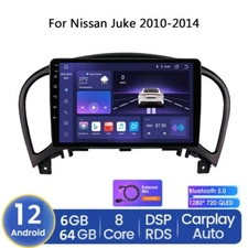 64GB Android 8Core 1280*720 QLED Car GPS Navi Radio Stereo For Nissan Juke 10-14