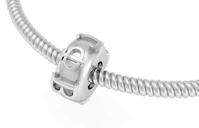 Gamma Phi Beta Bead - Sterling Silvert (GPB-P005)