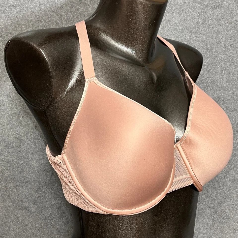 Бюстгальтер бесшовный футболка Chantelle 34DDD C Jolie на косточках контурный J-hook розовый - Изображение 2 из 4