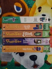 VeggieTales VHS Video Tapes Vintage Lot of Five VCR Tapes