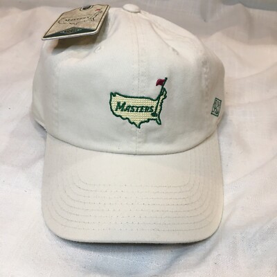 MASTERS 1934 Collection Adjustable Golf Hat ~ CORE LOGO Ivory ~ NEW With Tags