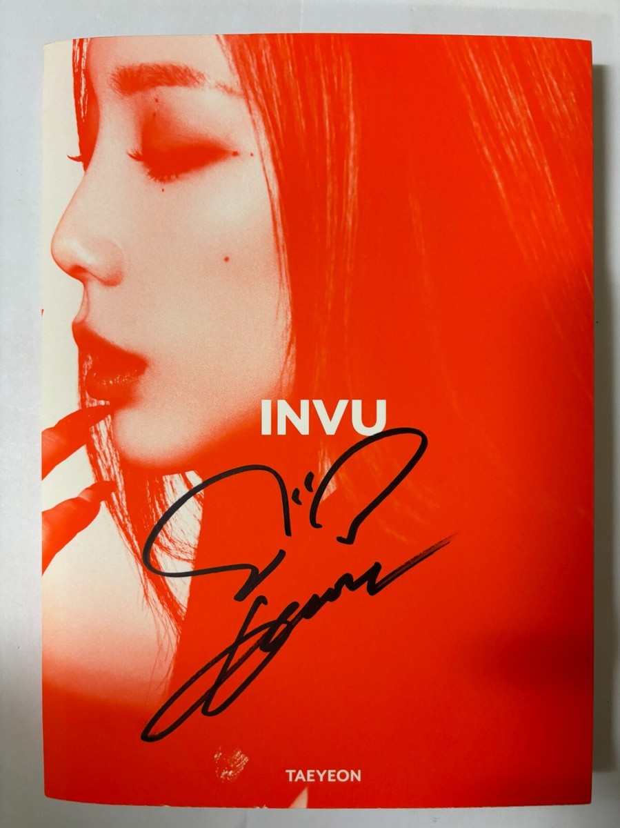 SNSD TAEYEON [INVU] Autographed Signed Album GIRLS' GENERATION | eBay