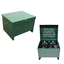 Large Steel Cabinet for Multiple Pond Air Compressors with Soundproofing SC28ND