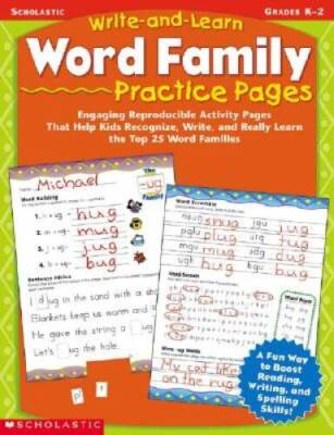 Write-and-learn Word Family Practice Pages: Engaging Reproducible Activit - GOOD