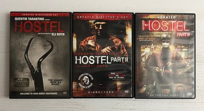 Hostel Trilogy, DVD's , Complete Collection, Part I, Part II, & Part III