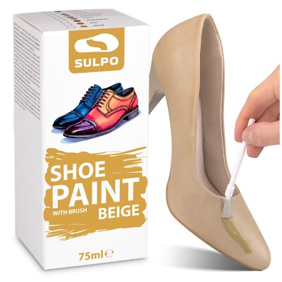 Schuhfarbe - Lederfarbe 75 ml - Ideal für Naturleder, Synthetik und Textil