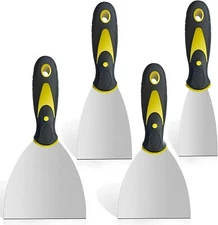 4 Pcs Putty Scraper Set Paint Scraper Tool Stainless Steel 2" 3" 4" 5"