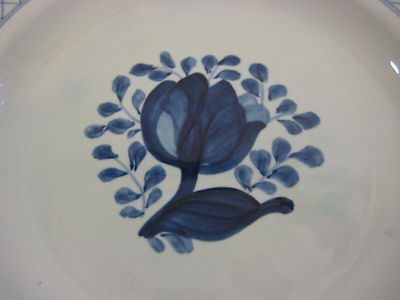 Vtg Royal Copenhagen Denmark Handpainted Tranquebar Blue Fajance