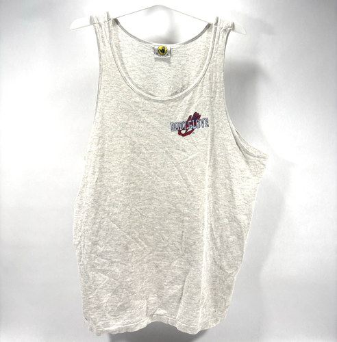 Vintage 90s Body Glove Light Gray Tank Top Shirt Men's Size XL - Picture 2 of 9