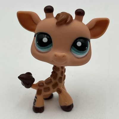 Lps 1610 Giraffe Littlest Pet Shop Hasbro Teal Eyes 