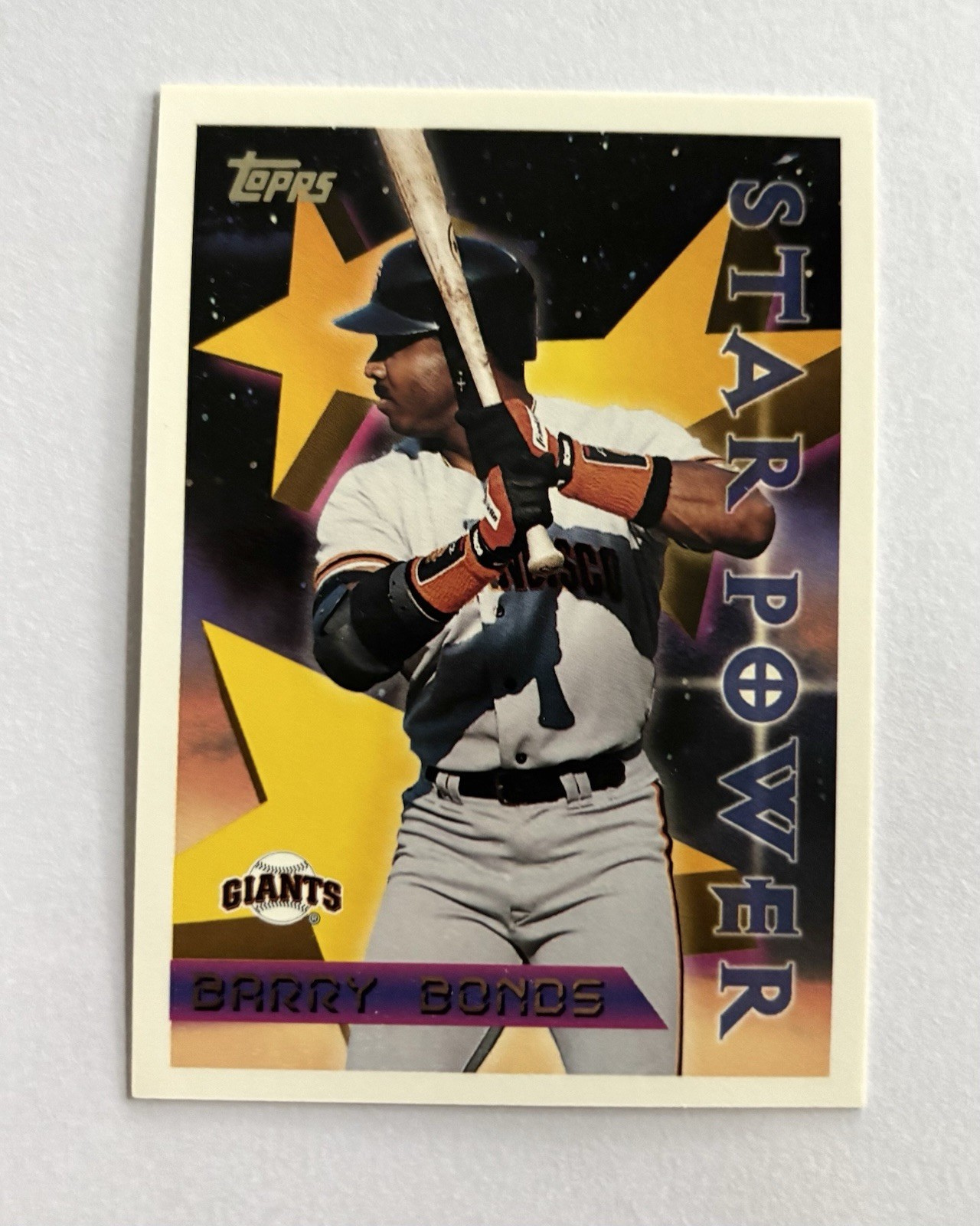 Barry Bonds 1996 Topps Star Power San Francisco Giants Outfielder