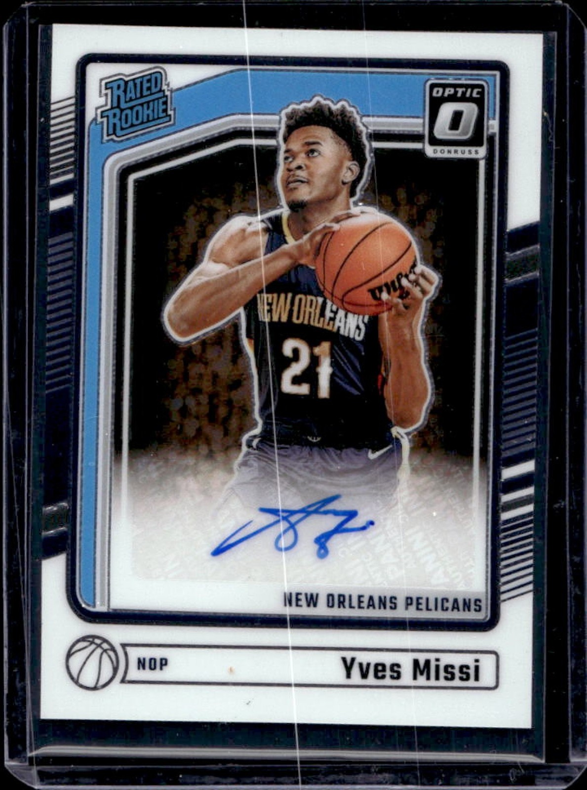 2024-25 Donruss Optic Yves Missi Rated Rookie RC Auto #342 Pelicans
