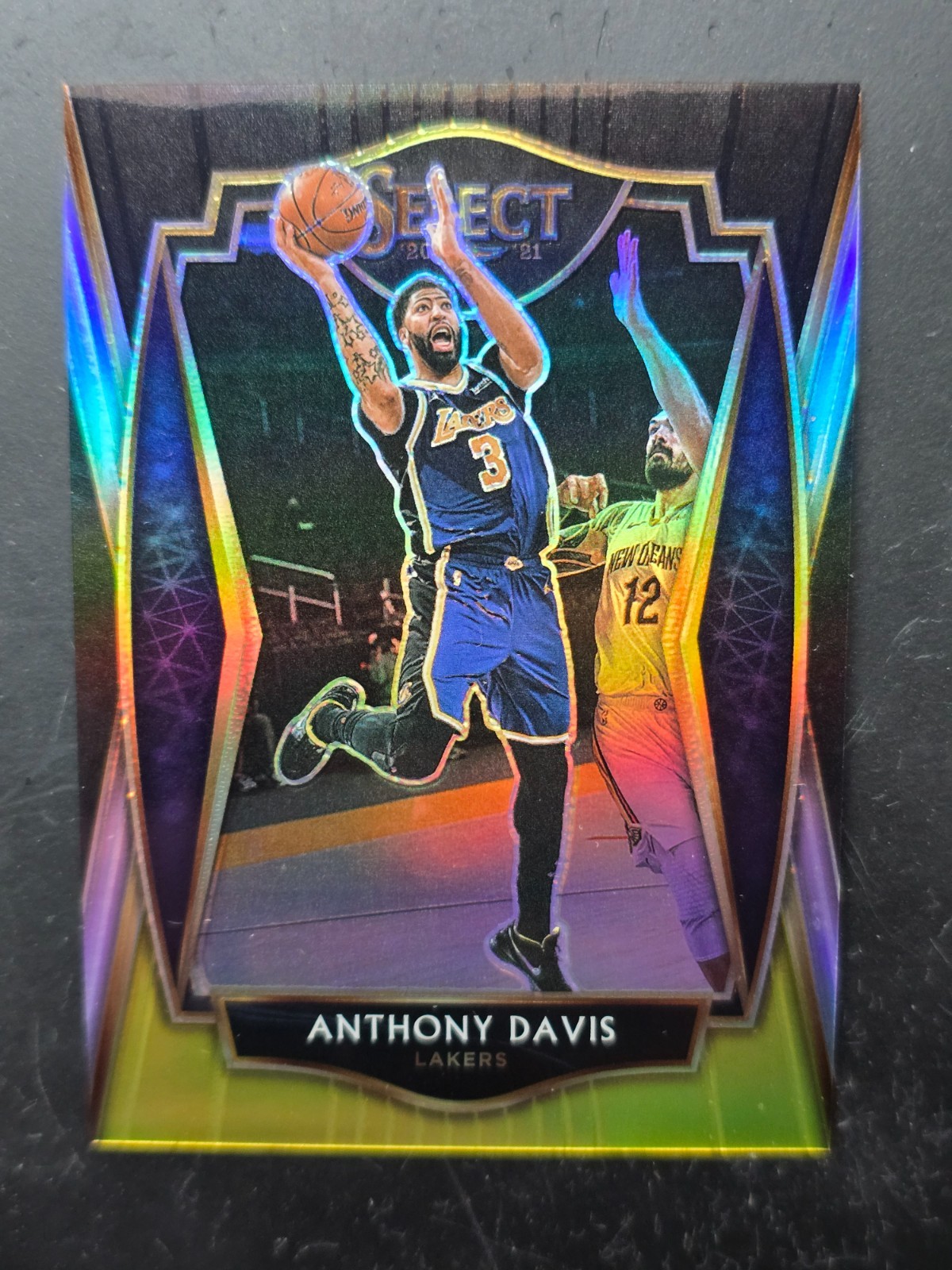 🔥 2020 SELECT ANTHONY DAVIS #155 BLACK PRIZM WHITE GOLD PREMIER LEVEL 1/1 🔥