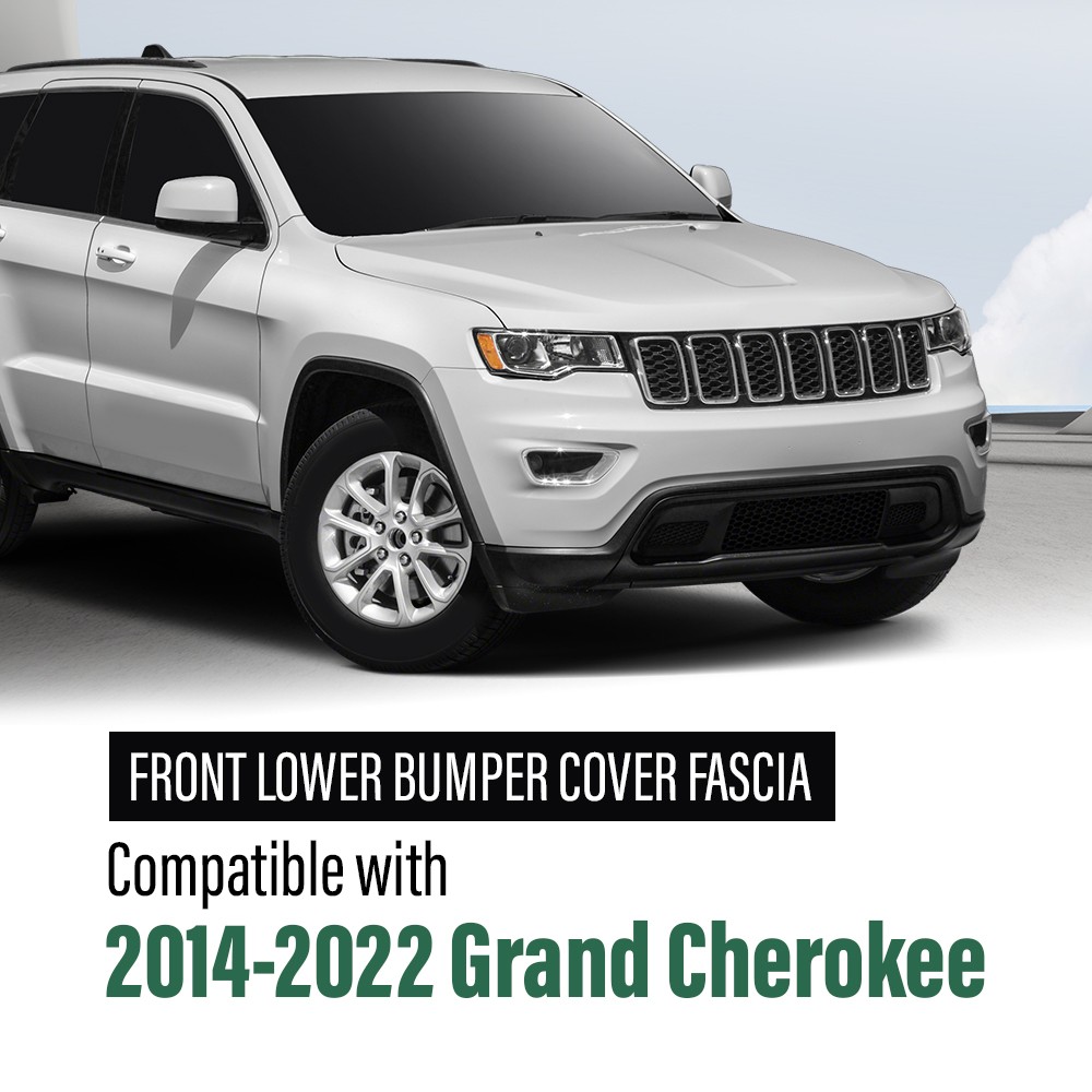 NEW - Front Lower Bumper Cover for 2017-2021 Jeep Grand Cherokee 5XV45TZZAA