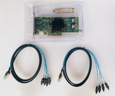 LSI 9207-8i 6Gbps SAS HBA P20 IT Mode for ZFS FreeNAS unRAID + 2x SATA Cables