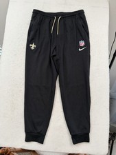 Team Issued New Orleans Saints Warm Up Pants Nike Mens L Joggers RARE