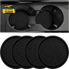 Car Cup Coaster, 4PCS Universal Auto Non-Slip Cup Holder Embedded in Ornaments S