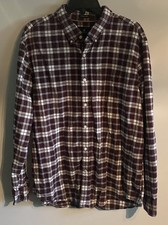 AMERICAN EAGLE Men's LONG SLEEVE PLAID Shirt SIZE XL SERIOUSLY SOFT CLASSIC FIT