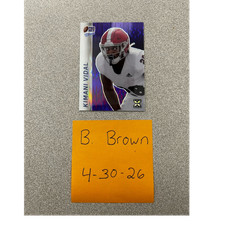 Leaf Pro Set Metal Retro Kimani Vidal 4/4 Book End #RB-136 2024 Football Card